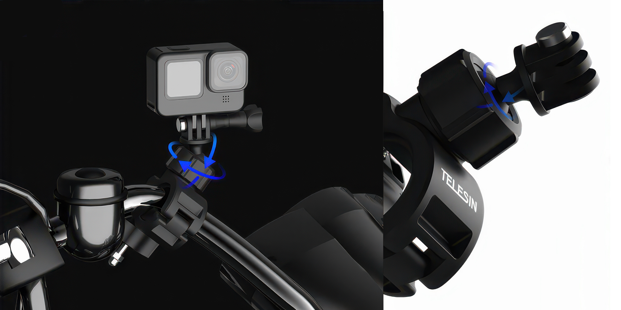 Mocowanie na kierownicę rowerową Telesin DJ-HBM-001 do kamer sportowych